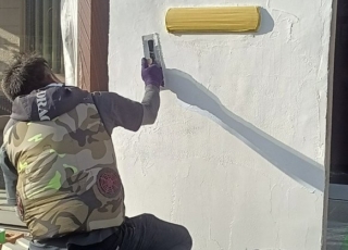 サン・エクステリアの郡山事務所の門柱、生まれ変わりました！